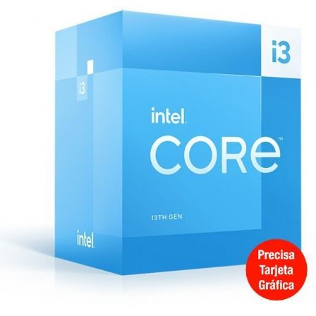 Intel Core i3-13100F Procesador de 13.ª Generación, 3,4 GHz - 4,5 GHz, LGA 1700